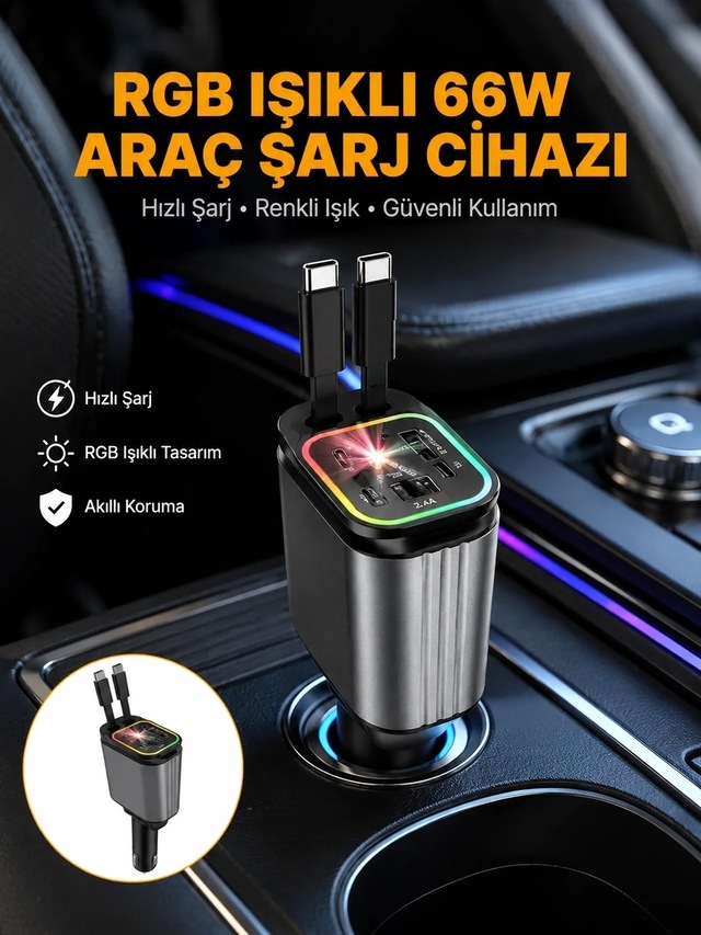 Ers Kia, Seat, Mazda, Mitsubishi Araçlar İçin Çok Fonksiyonlu Araç Şarj Adaptörü Yeni Nesil