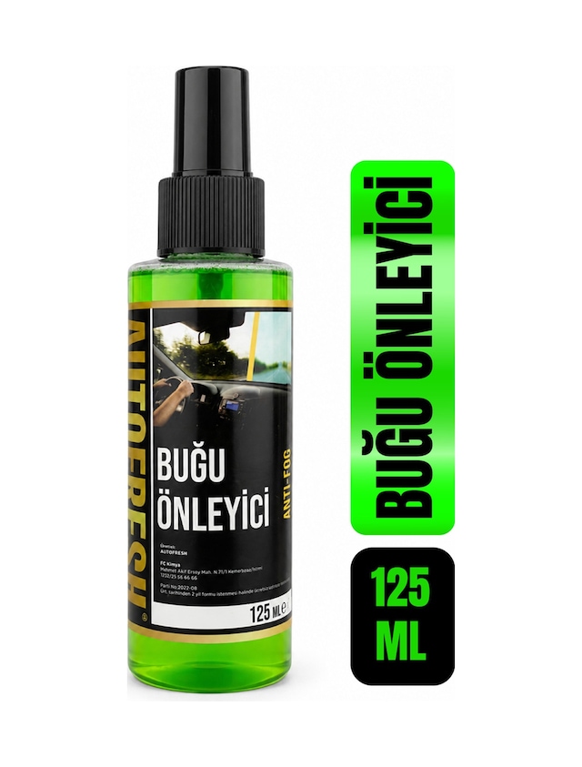 Araç Buğu Önleyici Sprey Araç Motorsiklet Ve Araba Cam Bugu 125 ML