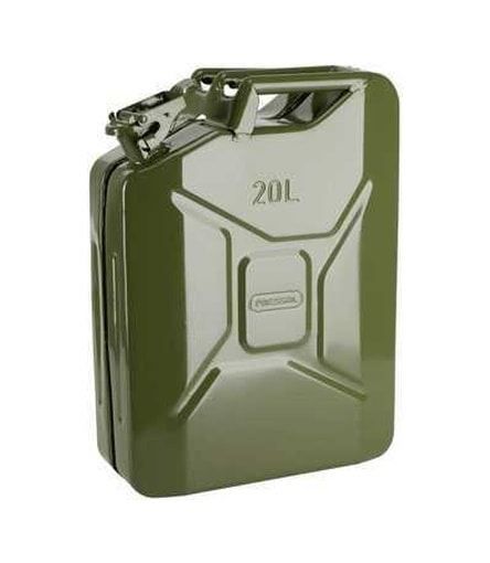 Askeri Tip Metal Benzin Yakıt Bidonu 20 Lt