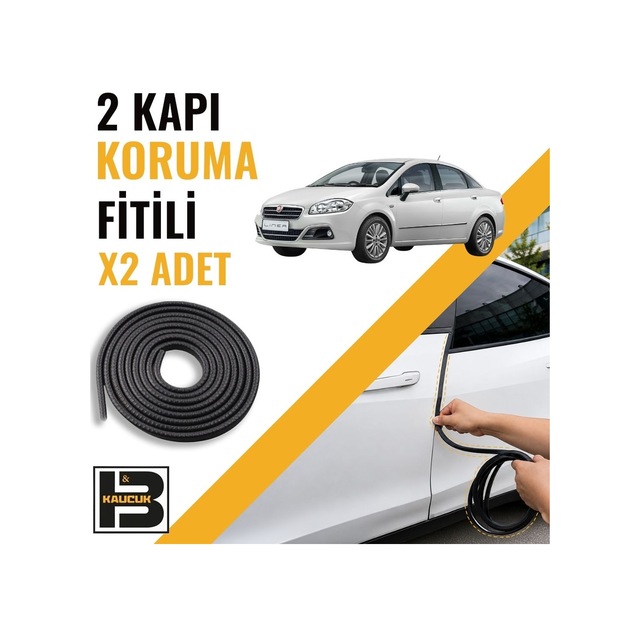 Fiat Linea Kapı Koruma Fitili-iki Kapı-siyah-bm1280