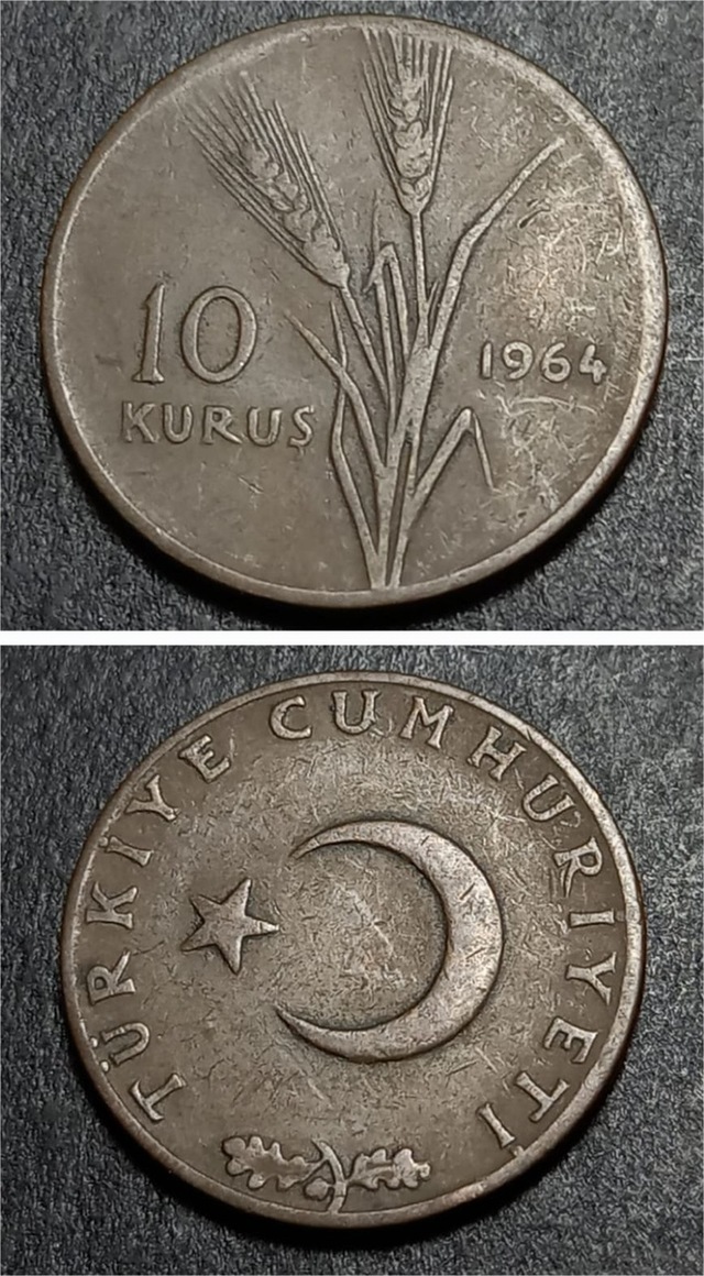 Escoineskoleksiyon 1964 %95 Bakır 10 Kuruş Çt+ Eski Madeni Para 1964 - 39963669b9ca11d70e