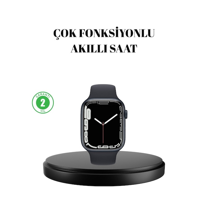 1.9 İnç Akıllı Saat Bluetooth 5.0 Kablosuz Şarjlı Ip68 Su Geçirmez Akıllı Saat