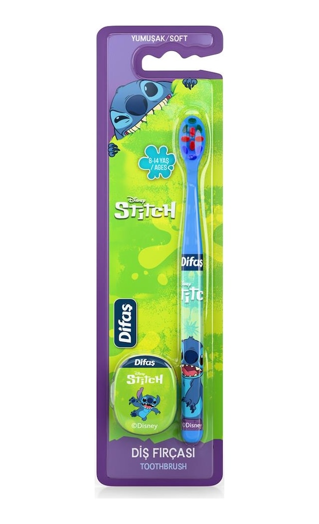 Difaş Stitch Yumuşak Kıllı Diş Fırçası 8-14 Yaş