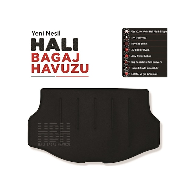 Toyota Rav4 Hybrid Halı Bagaj Havuzu 2017-2020 Arası