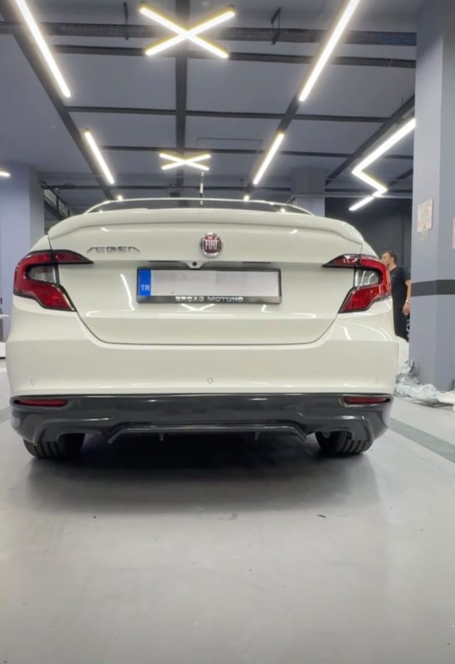 Fiat Egea Custom Arka Ek Tampon Eki Boyasız Plastik