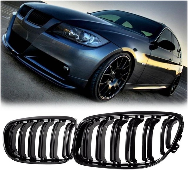Bmw E90 2009-2012 Lci M3 Ön Panjur Izgara Böbrek Seti Parlak Siy