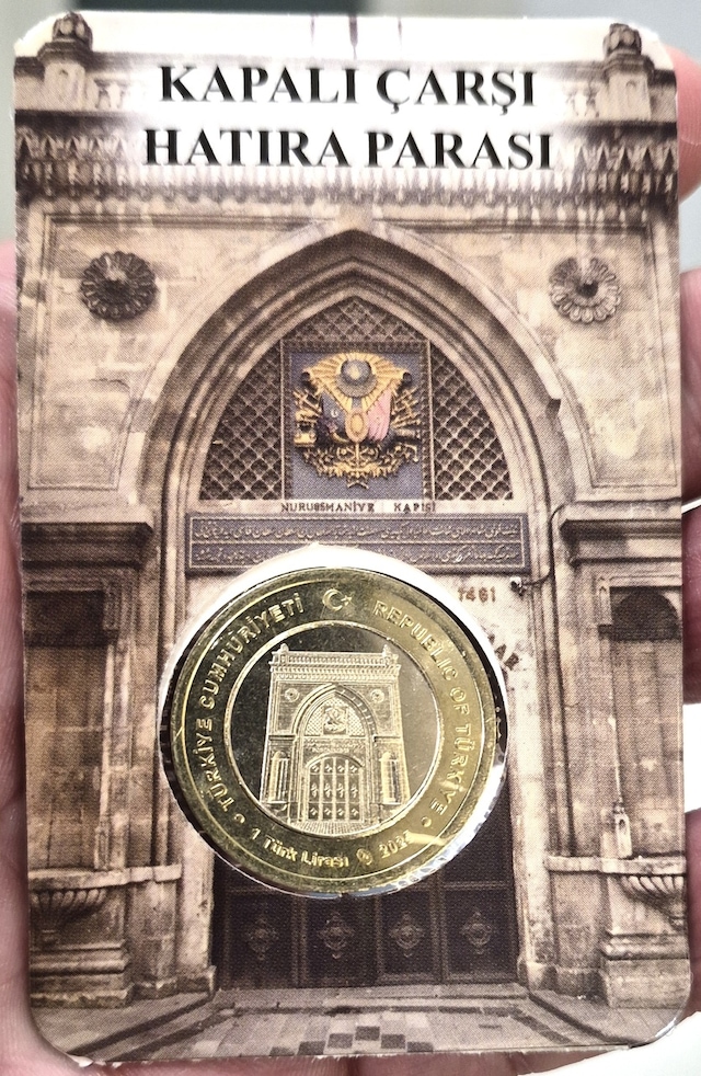Kapalı Çarşı 1 Lira 2025 Hatıra. İnfo Kartında Çil.