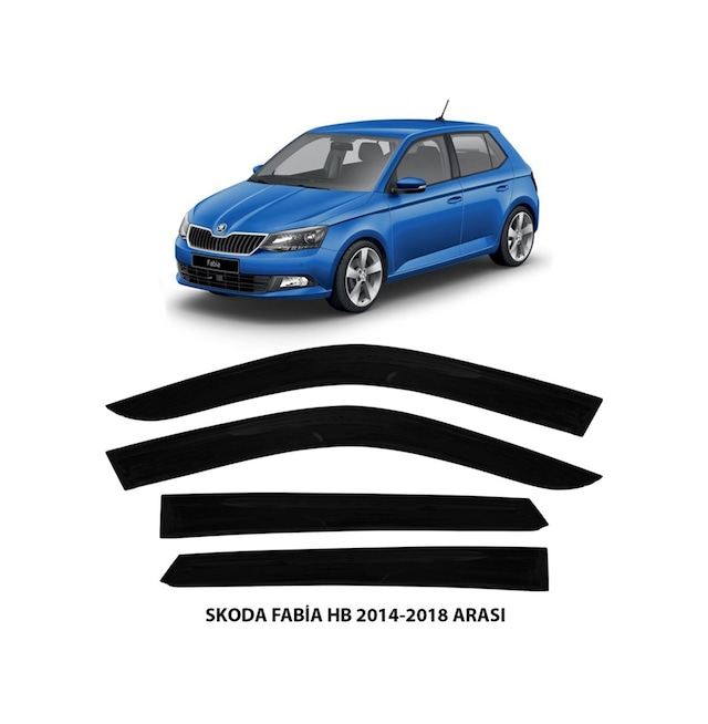 Cam Rüzgarlığı Skoda Fabia Hb 2014-2021 4lü