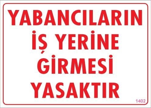 Buradabulabilirsin Yabancı Uyarı Levhası 25x35 Kod:1402 Nl