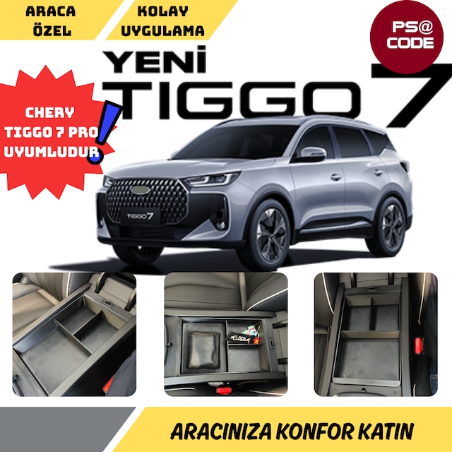 Yeni Chery Tiggo 7 2026 - Tiggo 7 Pro Max Kolçak Organizer-Düzenleyici