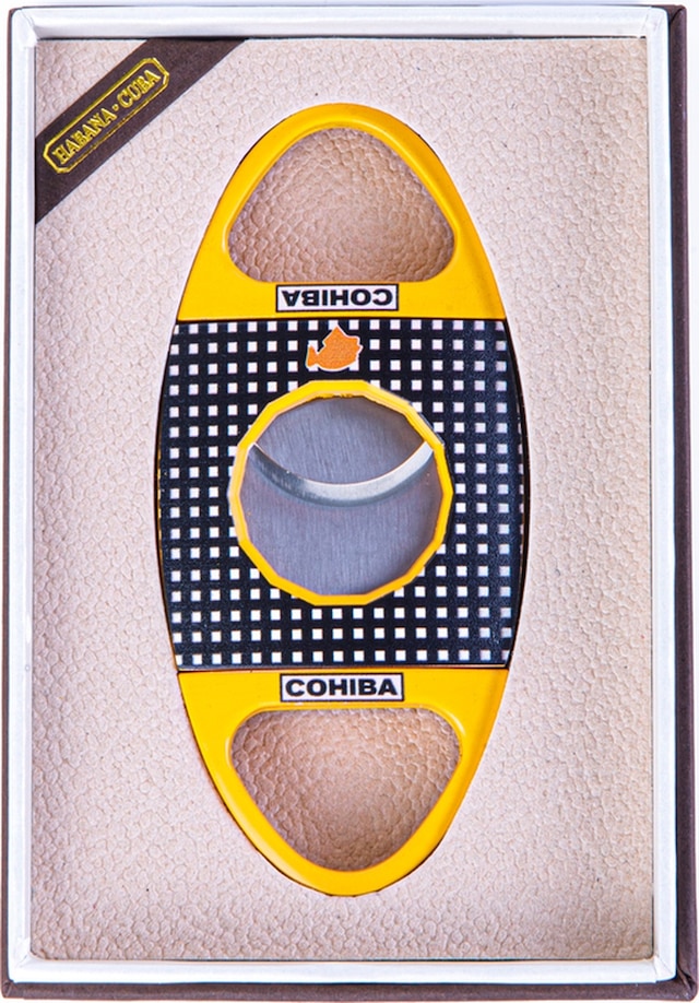 Cohiba Sarı-siyah Metal Puro Makası Kesici - Tr8296