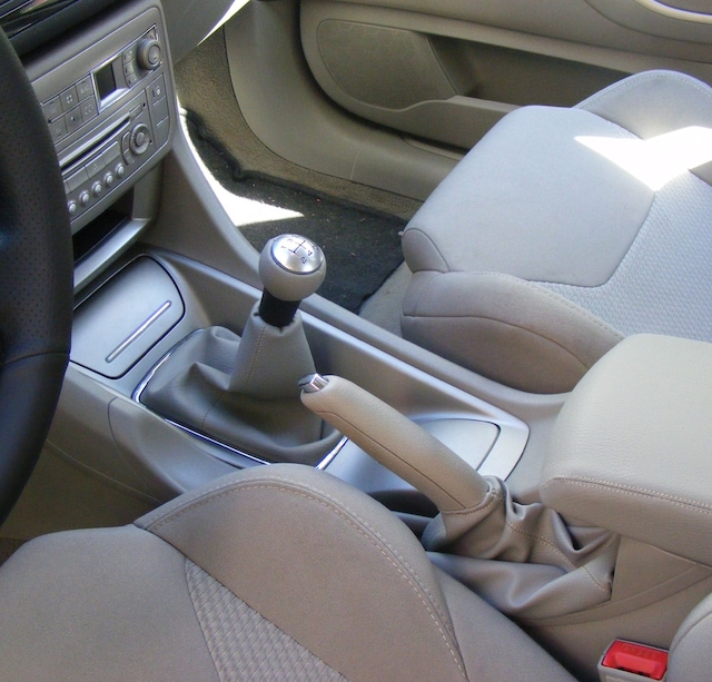 Citroen C5 Yuvarlak Deri Vites Topuzu - Vites Körüğü - El Freni K