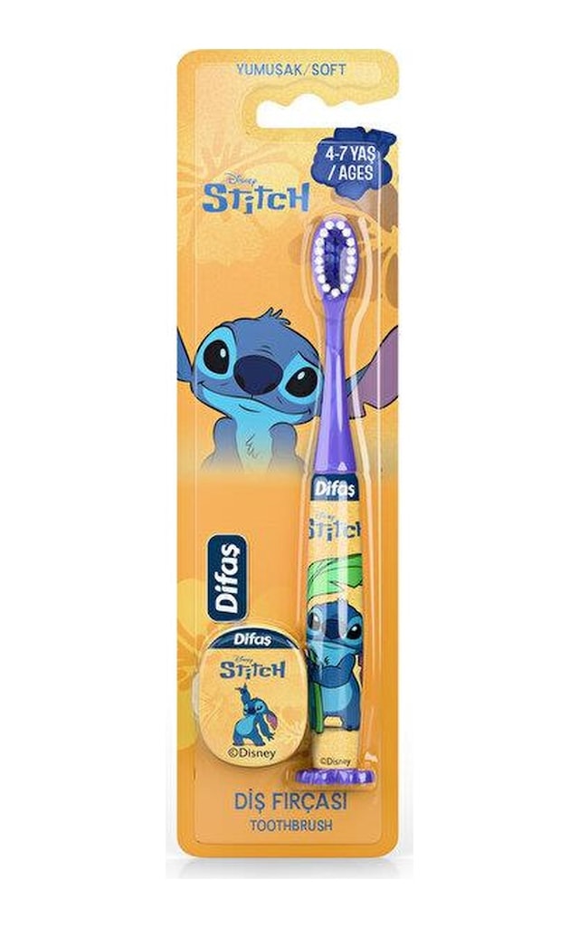 Difaş Disney Lisanslı Lilo & Stitch 4-7 Yaş Çocuk Diş Fırçası