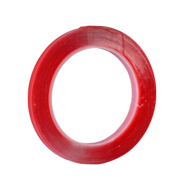 Carpi 10 Mm x 5 Mt Çift Taraflı Silikonlu Bant Şeffaf Br6570171