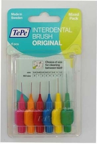 Tepe Interdental Brush Original Arayüz Fırçaları 6 Farklı Boyut