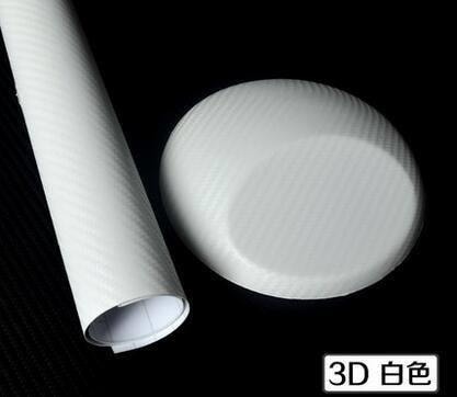 Autofolyo 3D Karbon Folyo Beyaz Hava Kanallı 152 Cm X