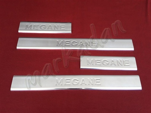 Db Chrome Renault Megane 2 Krom Kapı Eşiği 2004-2010 4 Parça P.Çe