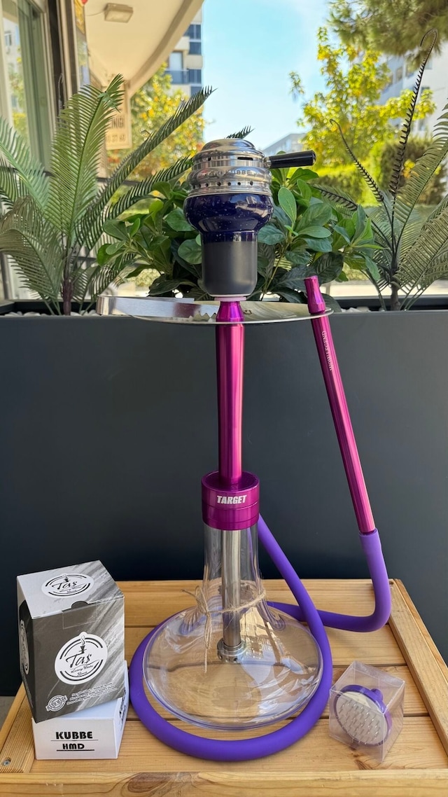 Wow Legend V52 Target Model Purple Nargile Takımı Lüle Ve Közlük Dahil