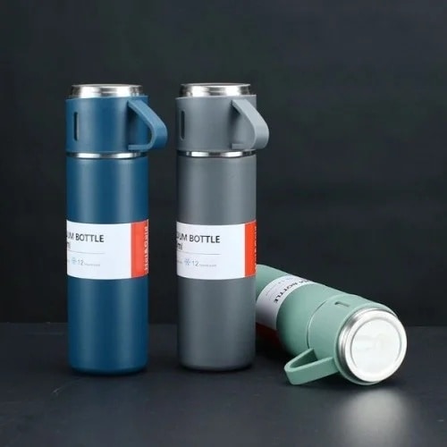 Lb Paslanmaz Çelik Bardaklı Termos Seti 500 Ml