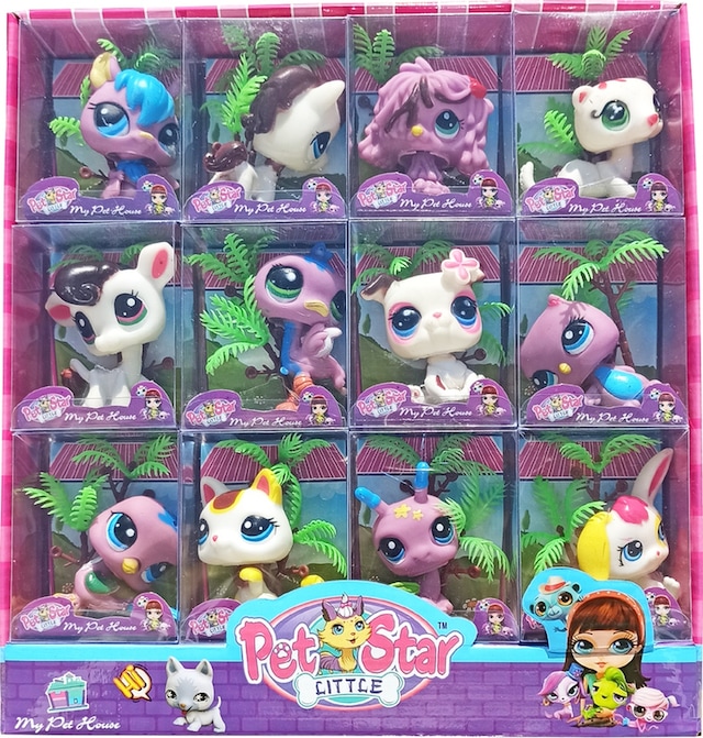 Miniş Seti 12'li Pet Star Aksesuarlı Oyuncak Miniş Seti