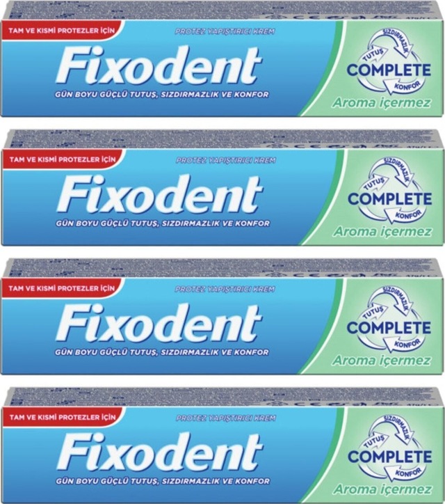 Complete Diş Protez Yapıştırıcı Aromasız 47g X4 Adet