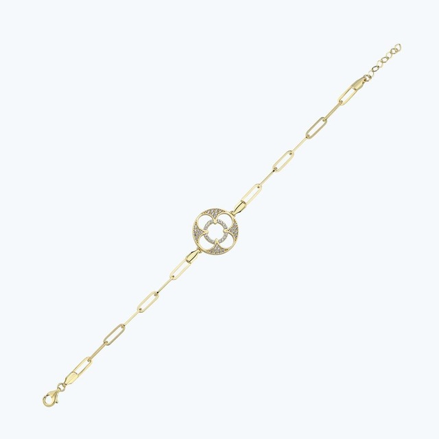 Altınbaş Altın Çiçek Zincir Bileklik Abl0127-y-25825 Çok Renkli