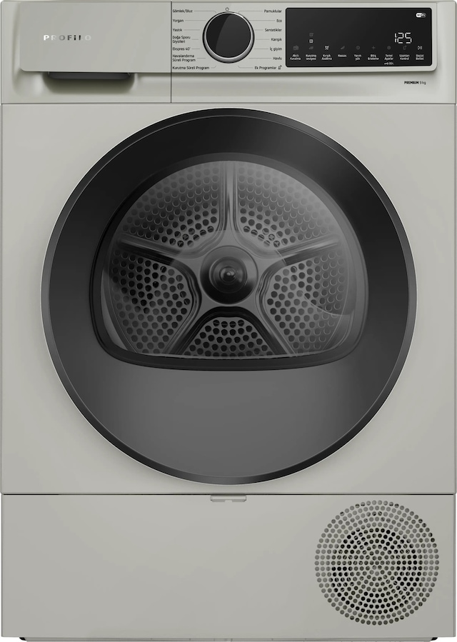 Profilo KM0961XJTR 9 KG Isı Pompalı Çamaşır Kurutma Makinesi Gümüş