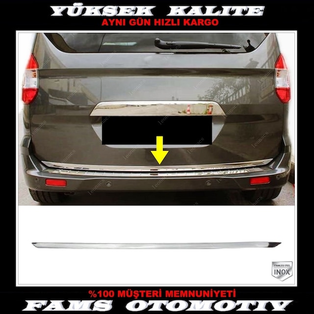 Ford Tourneo Courier Krom Alt Bagaj Çıtası 2014-2023 P. Çelik