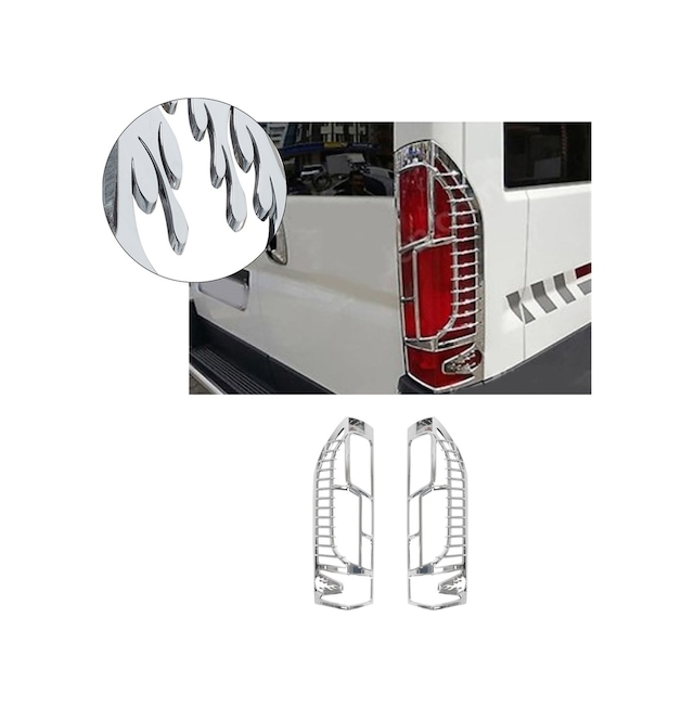 Peugeot Boxer Uyumlu 2015 Ve Üzeri Stop Çerçevesi 2 Parça Abs Krom Kaplama