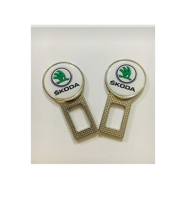 Skoda Metal Kemer Görseli 5 Adet Çift Yönlüdür Logosu