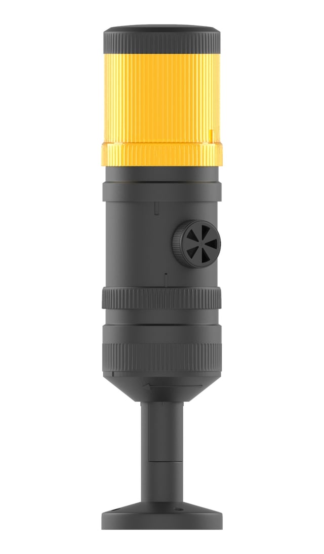 Mesan Ø70 1 Kat Işıklı Kolon Xenon Çakar Buzzer Tüp Montaj Turuncu 12vdc Ms 412.3.12vdc