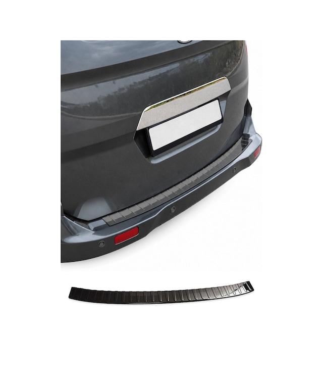 Renault Clio Iv Grandtour 2012-2019 Uyumlu Krom Arka Tampon Eşiği Paslanmaz Çelik Siyah