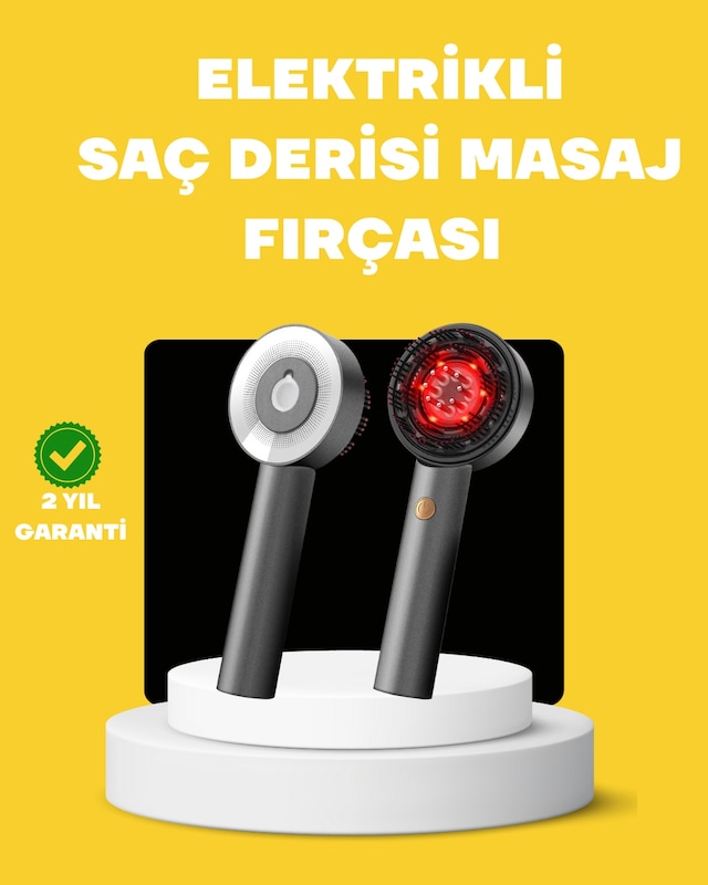 Led Teknolojili Elektrikli Saç Masaj Fırçası Mikro Akımlı Diğer