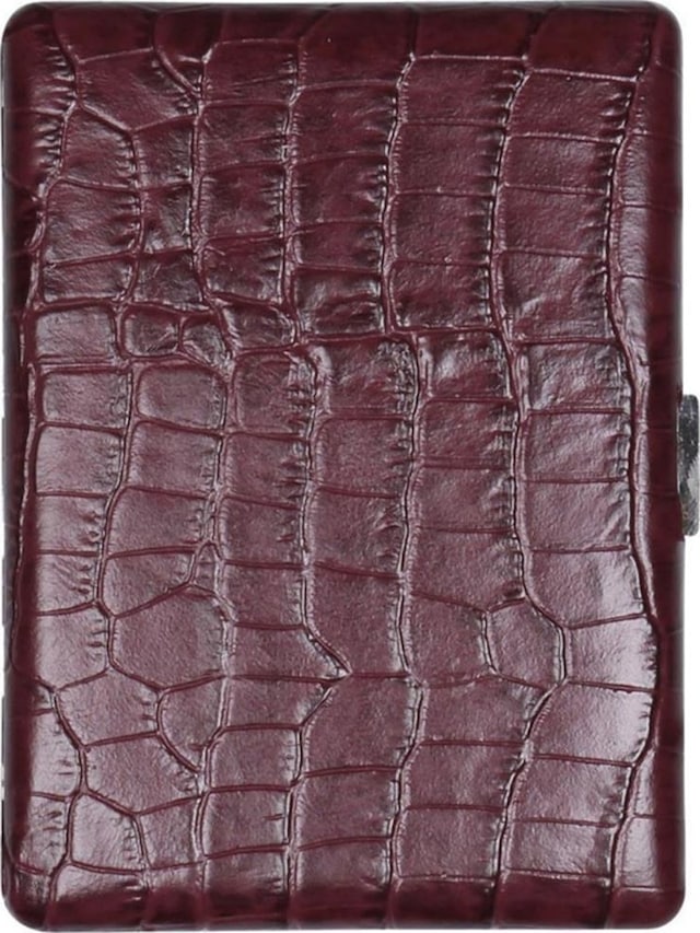 Pearl Japan Cosmos Deri Uzun Sigara Tabakası Croco Kahve 9lu