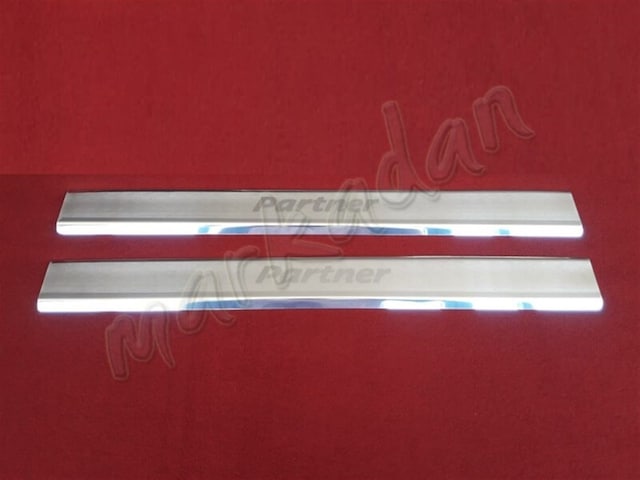 Db Chrome Peugeot Partner Krom Kapı Eşiği 1996-2008 2 Parça P.Çel N11.7409