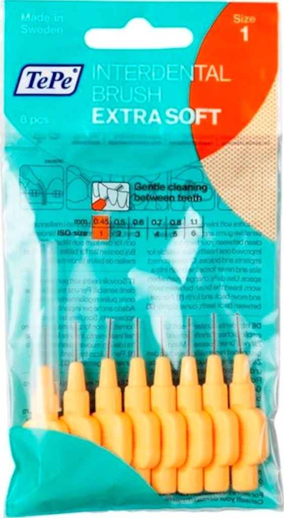 Tepe Extra Soft Arayüz Fırçası 8'li 0.45 MM