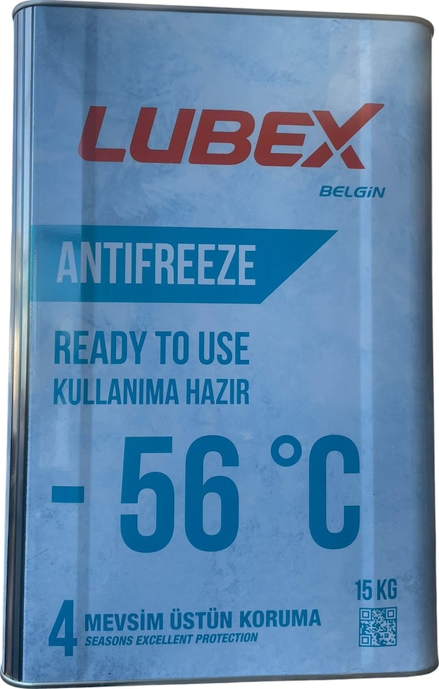 Lubex Antifreeze Rtu Mavi -56 Tnk 15 Kg Mavi