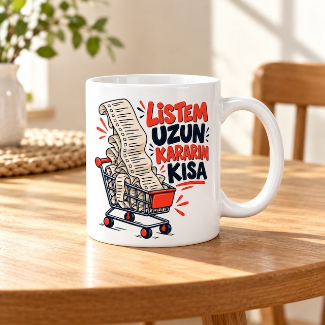 Kasım Listesi Tasarımlı Porselen Kupa - Model 888