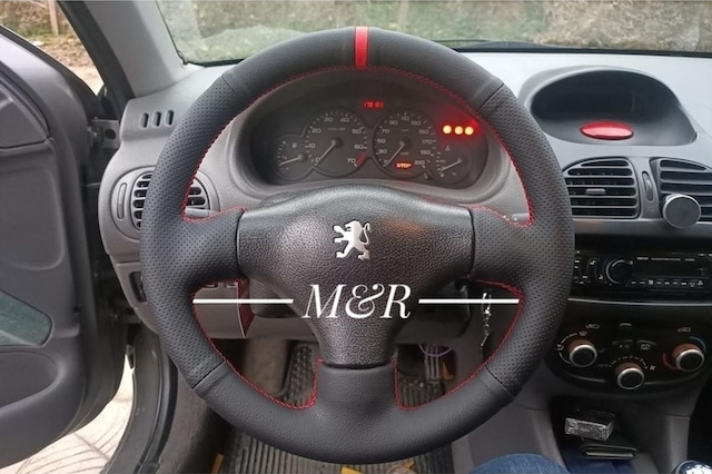 Peugeot 206 Spor Kaplama Deri Direksiyon Kılıfı