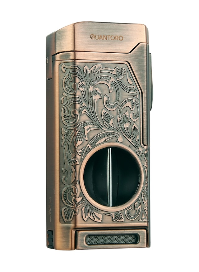 Quantoro Dört Torch Pürmüz V-kesici/delicili Bakır Metal Puro Çakmağı - Trz1133