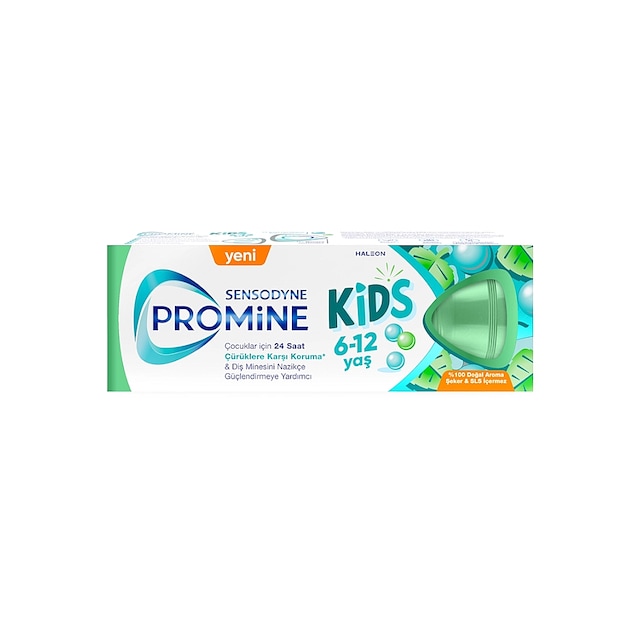Promine Kids 6-12 Yaş %100 Doğal Aromalı Diş Macunu 50 Ml Çürük Önleyici