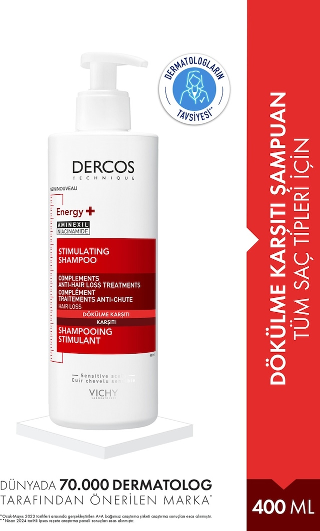 Dercos Energy+ Dökülme Karşıtı Şampuan 400 Ml