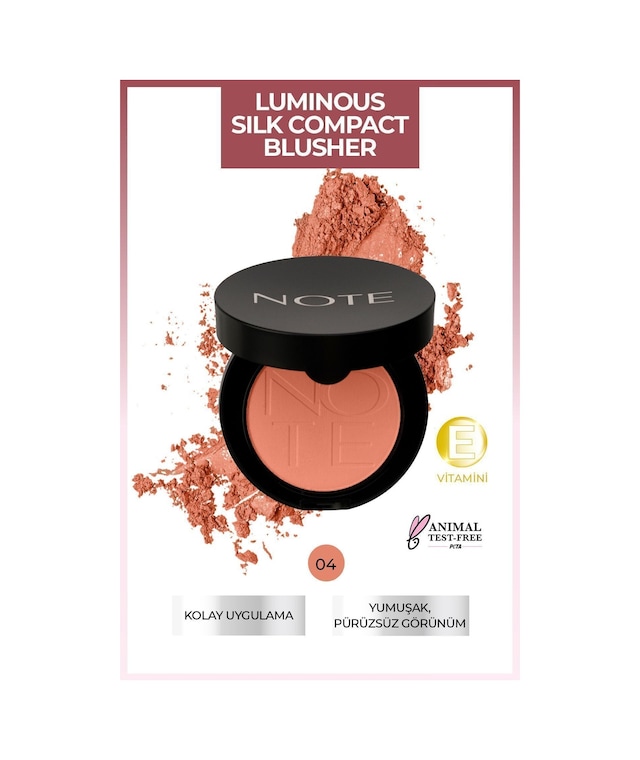 Luminous Silk Compact Blusher Toz Allık - 04 Soft Peach