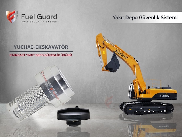 Yuchai Ekskavatör-Kepçe Yakıt Depo Koruma Cİhazı