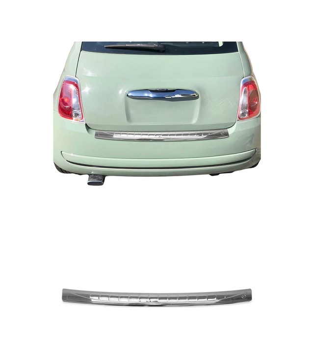 Fiat 500 / 500c 2007-2020 Uyumlu Krom Arka Tampon Eşiği Paslanmaz Çelik