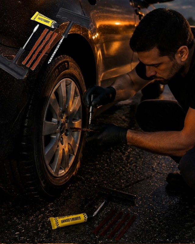Ers Her Araçta Olması Gereken Pratik Ve Güçlü Lastik Tamir Kiti
