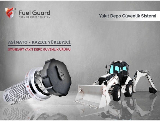 Asimato Kazıcı-Yükleyici Yakıt Depo Koruma Cihazı