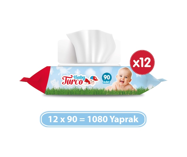 Baby Turco Islak Havlu 12 X 90 Adet