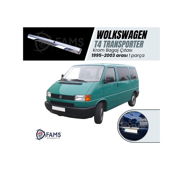 Vw T4 Transporter Krom Bagaj Çıtası 1995-2003 Paslanmaz Çelik N11.4843