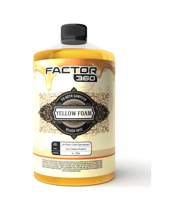 Yellow Foam Sarı Renkli Oto Yıkama Köpüğü Oto Şampuan 1 L
